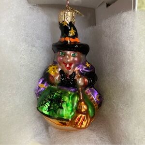 Christopher Radko NOS Halloween Gem Snaggletooth Witch 00-1415-0 from 2000